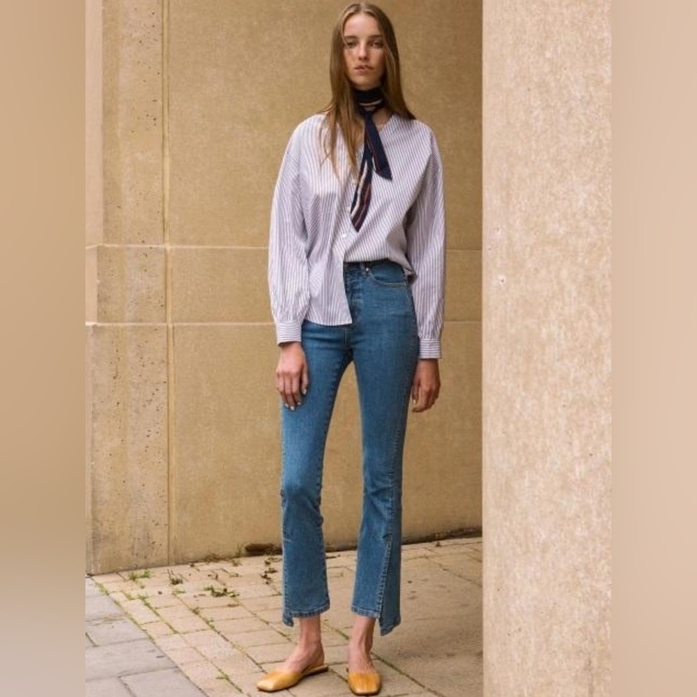 Andersson Bell Unbalance Suit crop jeans size S